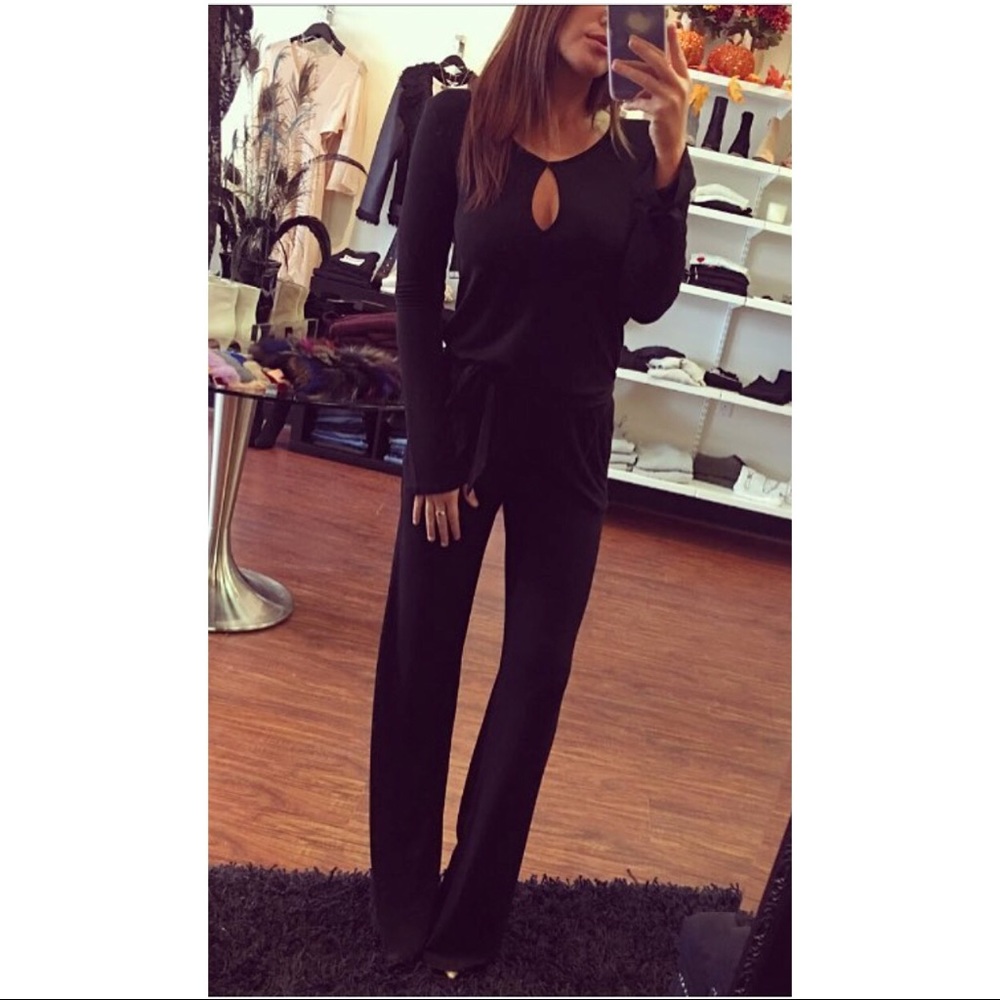Black Cotton Stretch Jumpsuit.. SUPER COMFY!!